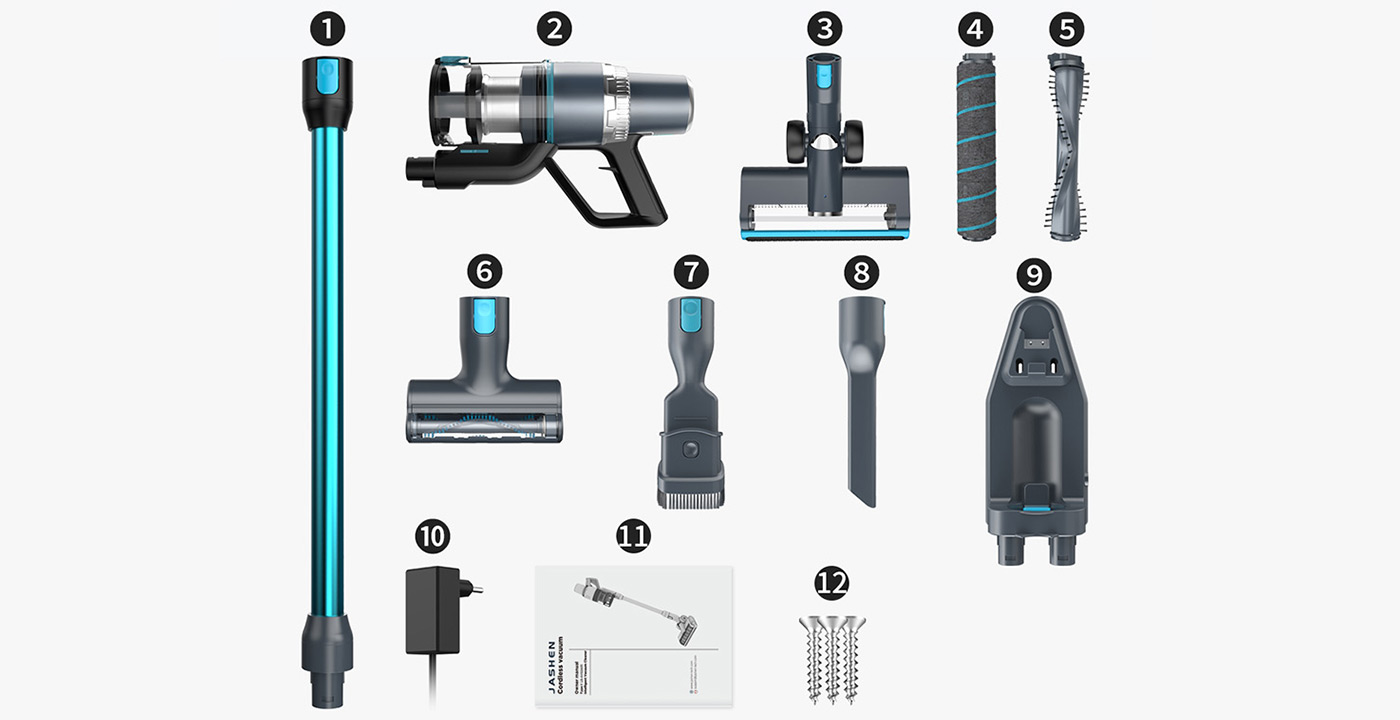 Jashen V18 Vacuum Cleaner tools