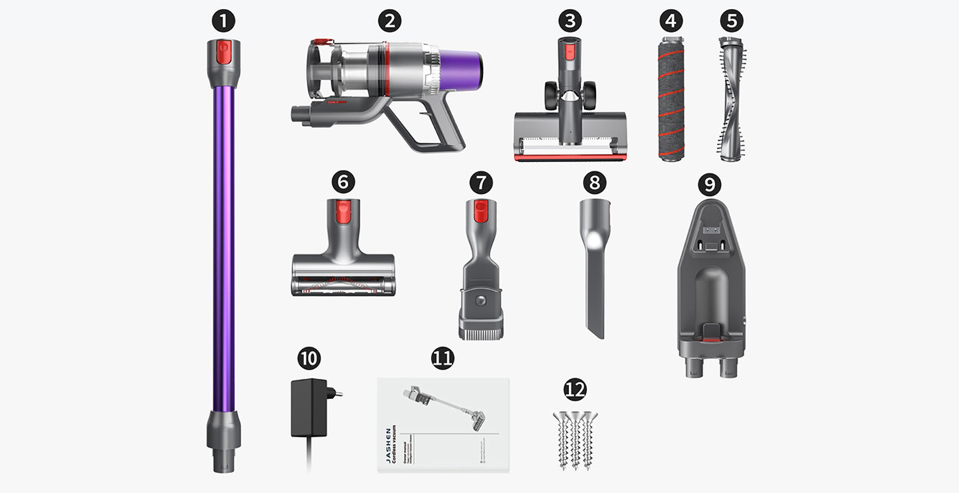 Jashen V16 Vacuum Cleaner tools