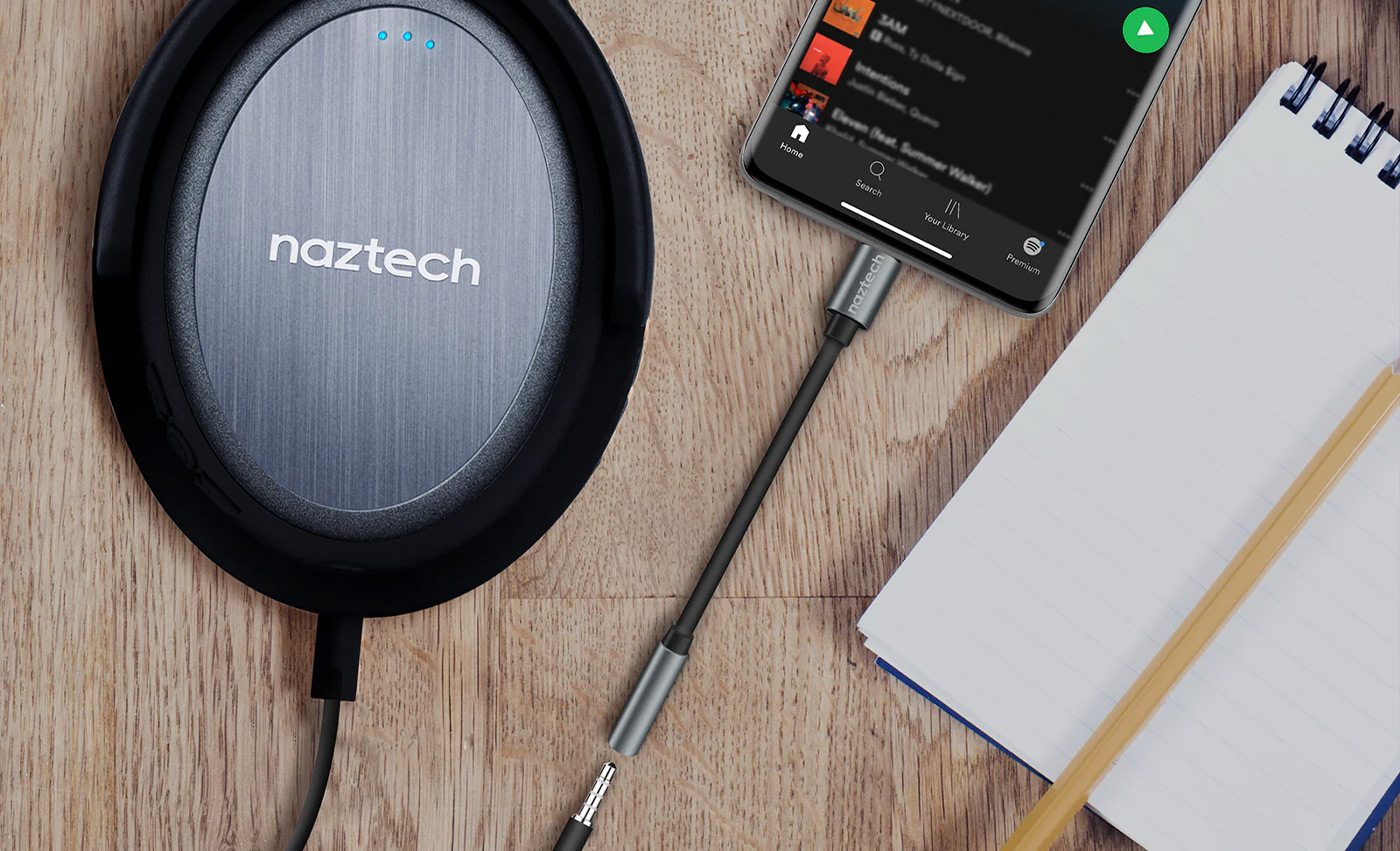 Naztech USB-C to 3.5mm Audio Adapter