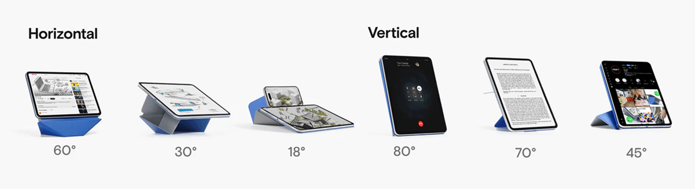 MOFT Dynamic Folio Case – horizontal and vertical angles