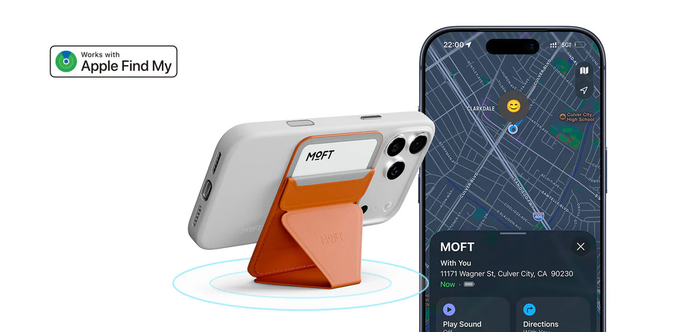 MOFT Trackable Magnetic MagSafe Wallet Stand