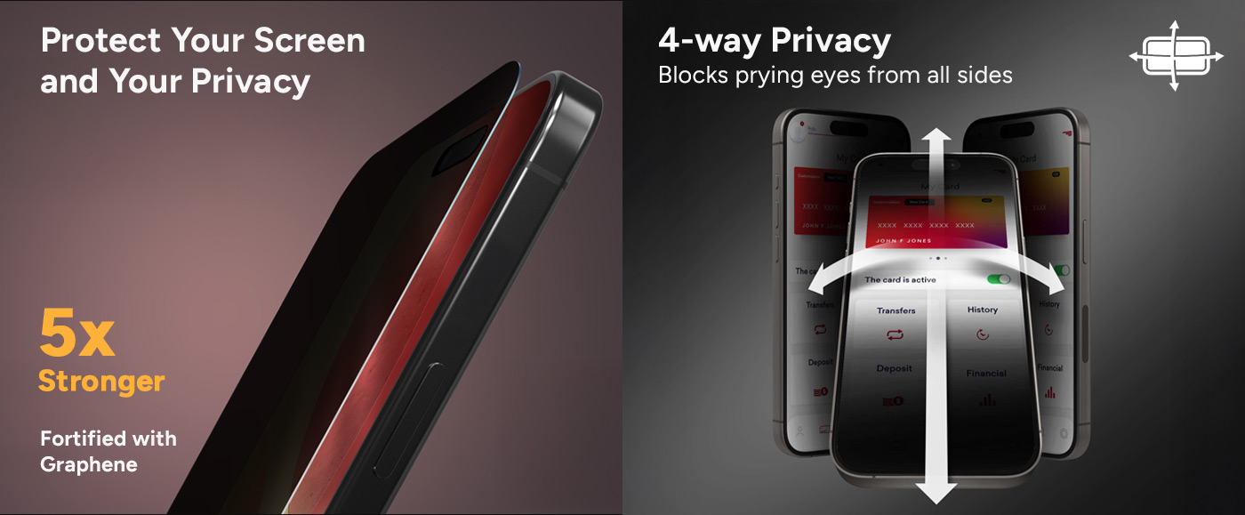 ZAGG InvisibleShield Glass Privacy Screen Protector